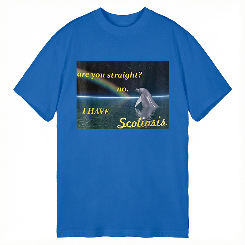 Modecanvas I Have Scoliosis Funny DTG Printing Classic T-Shirt-modecanvas