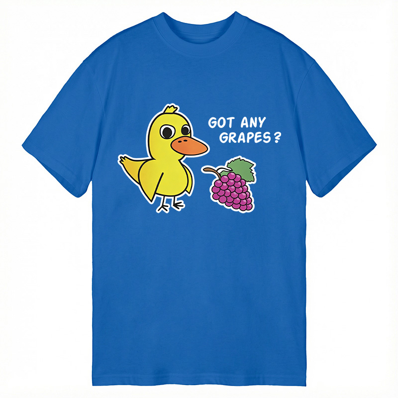 Modecanvas Got Any Grapes Duck Song DTG Printing Classic T-Shirt-modecanvas