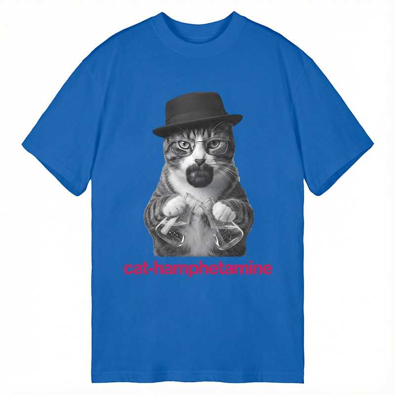 Modecanvas Breaking Bad Inspired Cat DTG Printing Classic T-Shirt-modecanvas