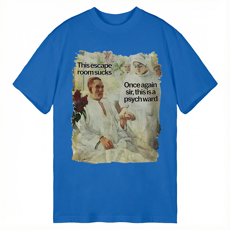 Modecanvas This Escape Room Sucks GenZ Meme DTG Printing Classic T-Shirt-modecanvas