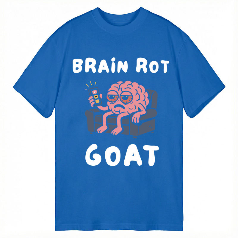 Modecanvas Brain Rot GOAT DTG Printing Classic T-Shirt-modecanvas