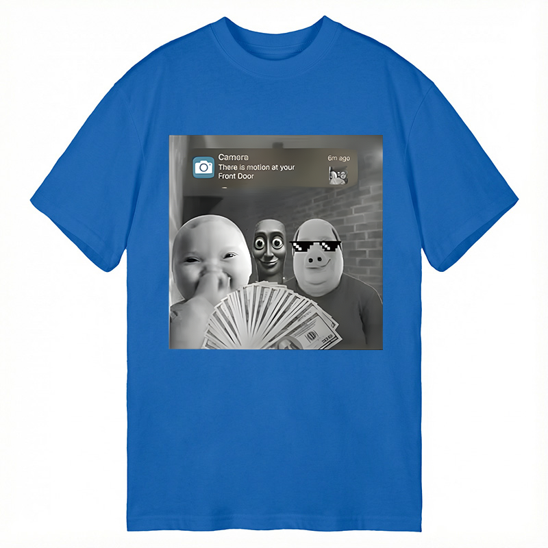 Modecanvas Tung Tung Tung Sahur&John Pork&AI Baby Funny Meme DTG Printing Classic T-Shirt-modecanvas