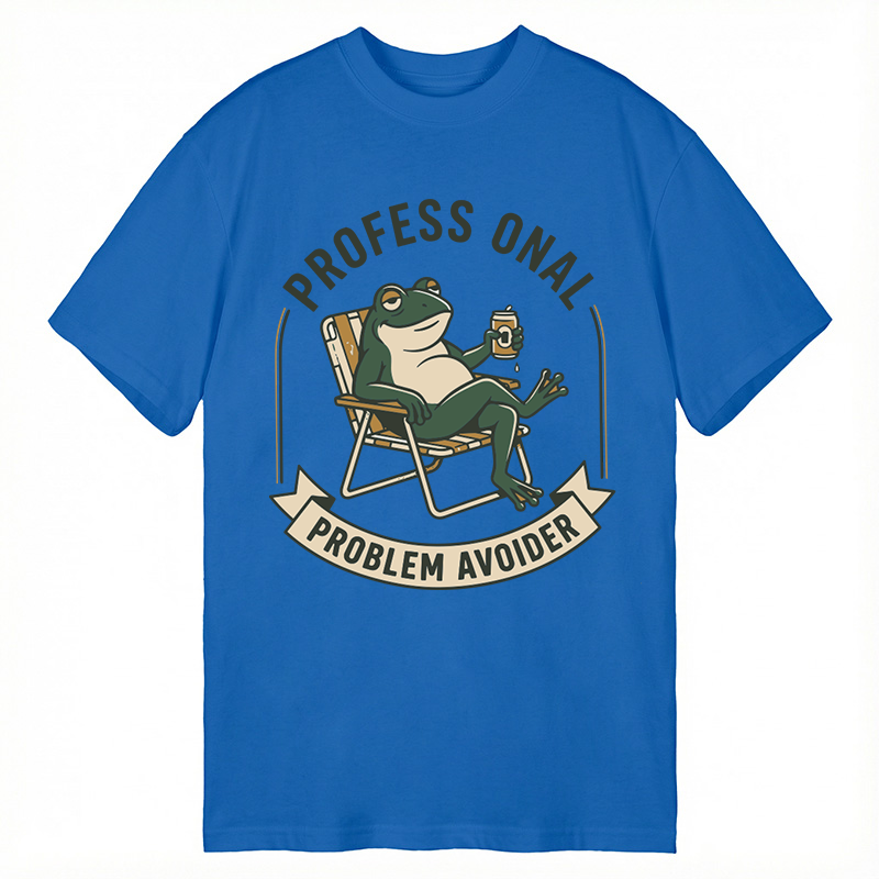 Modecanvas Professional Problem Avoider Frog DTG Printing Classic T-Shirt-modecanvas