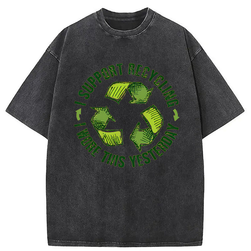 Modecanvas Eco Humor DTG Printing Washed T-Shirt