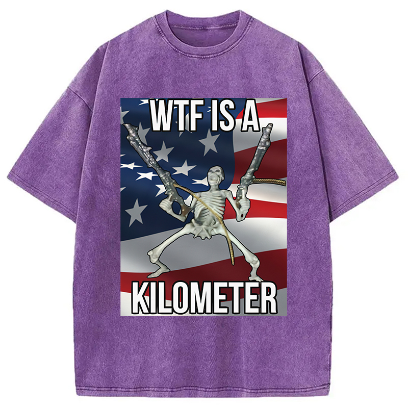 Modecanvas WTF Is A Kilometer Washed T-Shirt