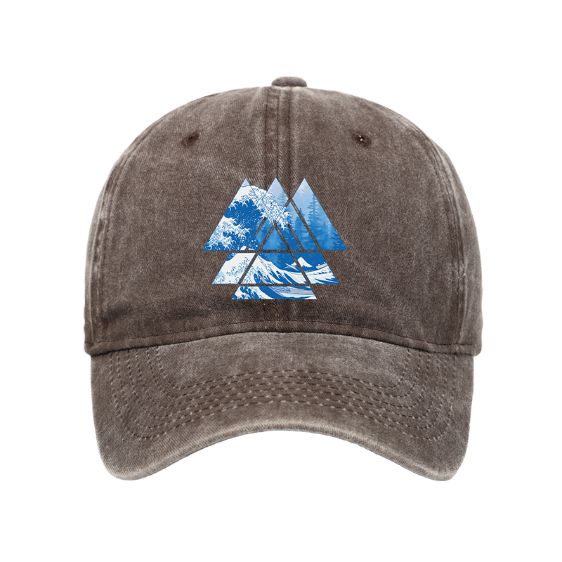 Modecanvas The Great Wave Washed Cap-modecanvas