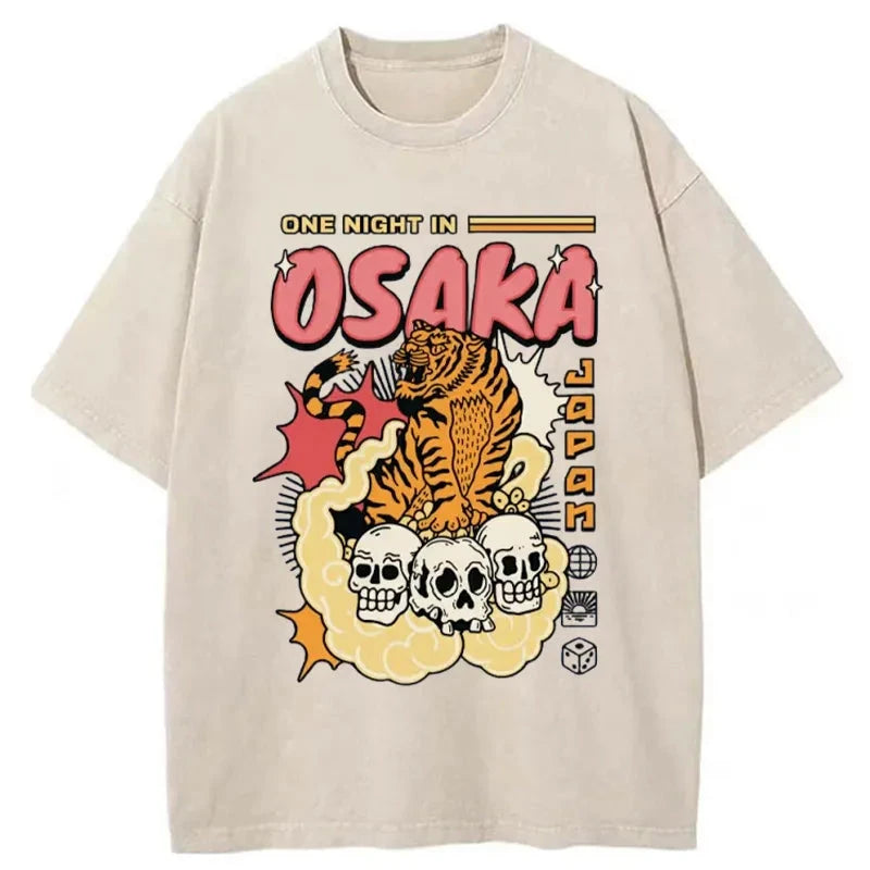 Modecanvas Osaka Tiger Washed T-Shirt