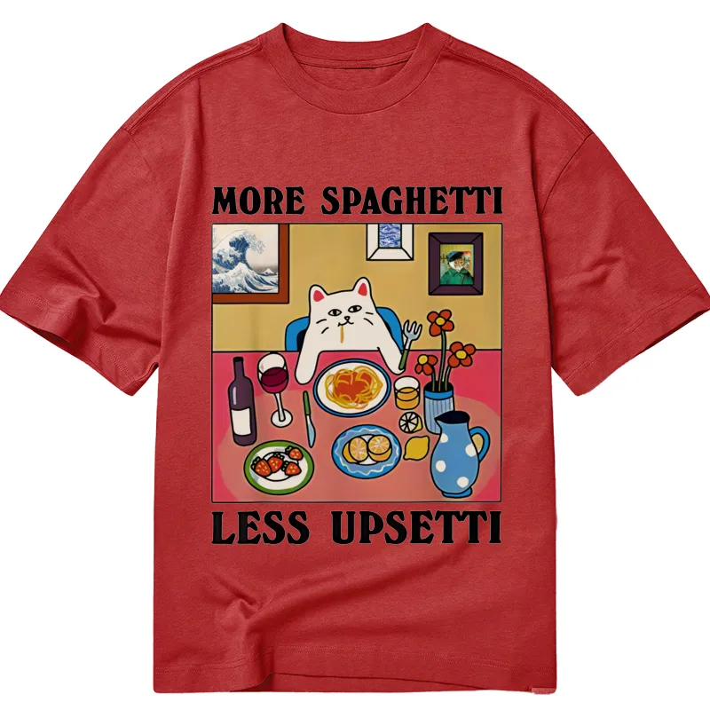 Modecanvas More Spaghetti Less Upsetti DTG Printing Classic T-Shirt-modecanvas