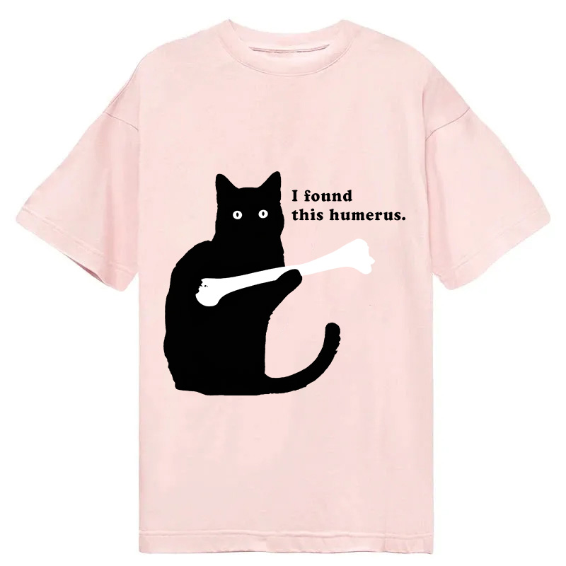 Modecanvas Cat Finds Human Bones DTG Printing Classic T-Shirt-modecanvas