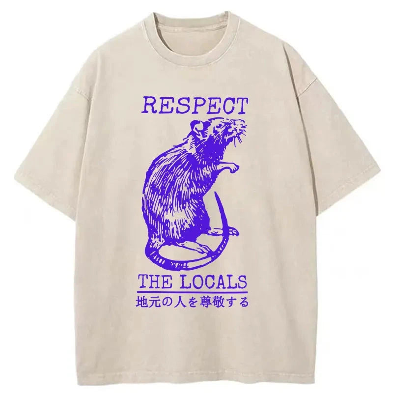 Modecanvas Esteem Local Rats Washed T-Shirt