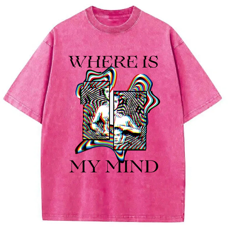 Modecanvas Psychedelic Rave Fashion DTG Printing Washed T-Shirt