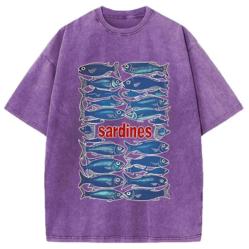 Modecanvas Japan Sardines Washed T-Shirt