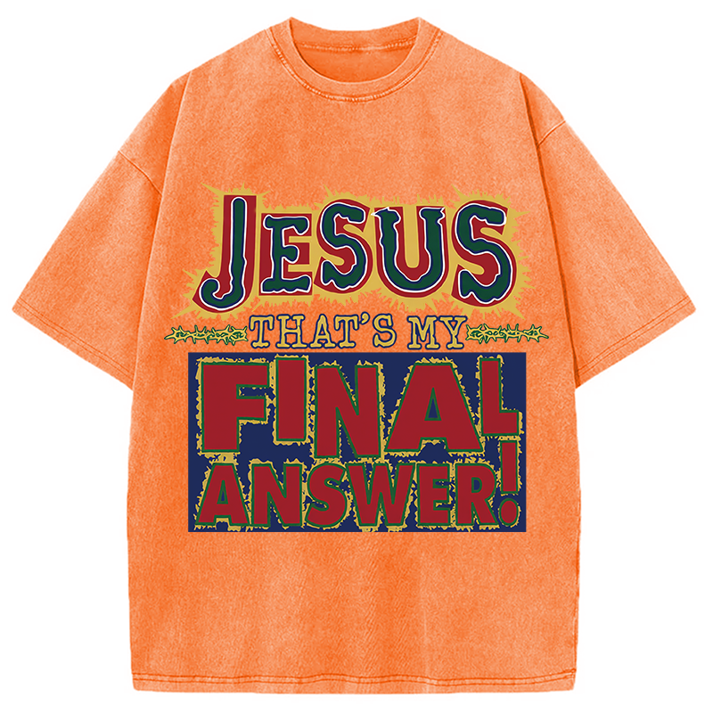 Modecanvas Jesus Bible Holy DTG Printing Washed T-Shirt