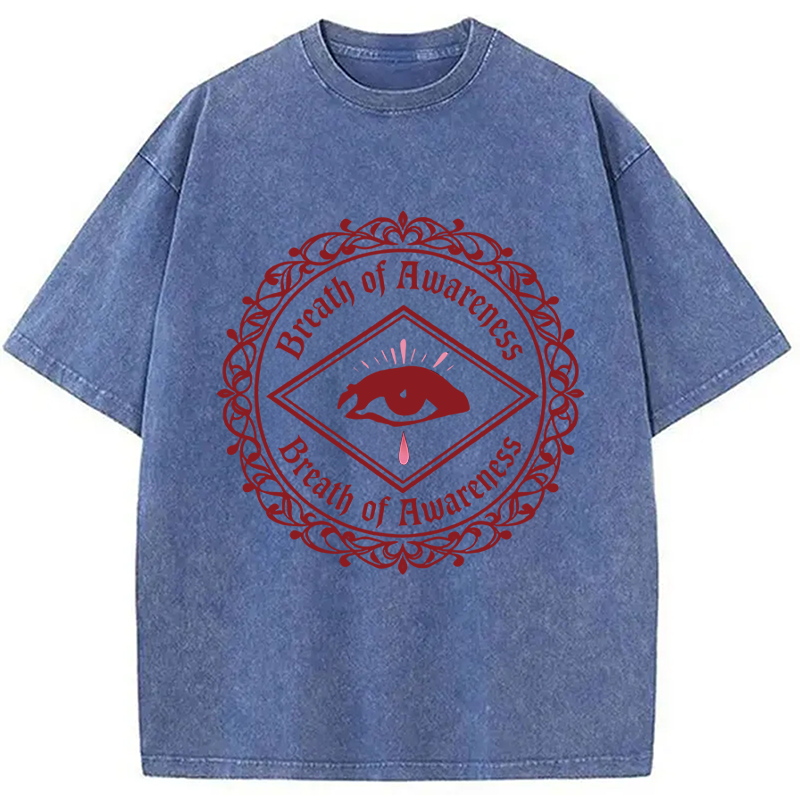 Modecanvas Breath Of Awareness DTG Printing Washed T-Shirt