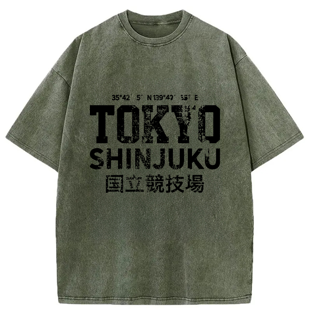 Modecanvas Tokyo Shinjuku Washed T-Shirt