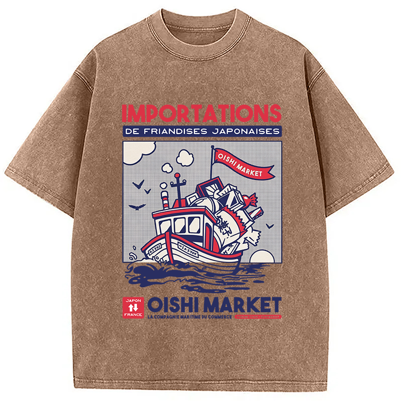 Modecanvas Importations De Friandises Japanese Washed T-Shirt