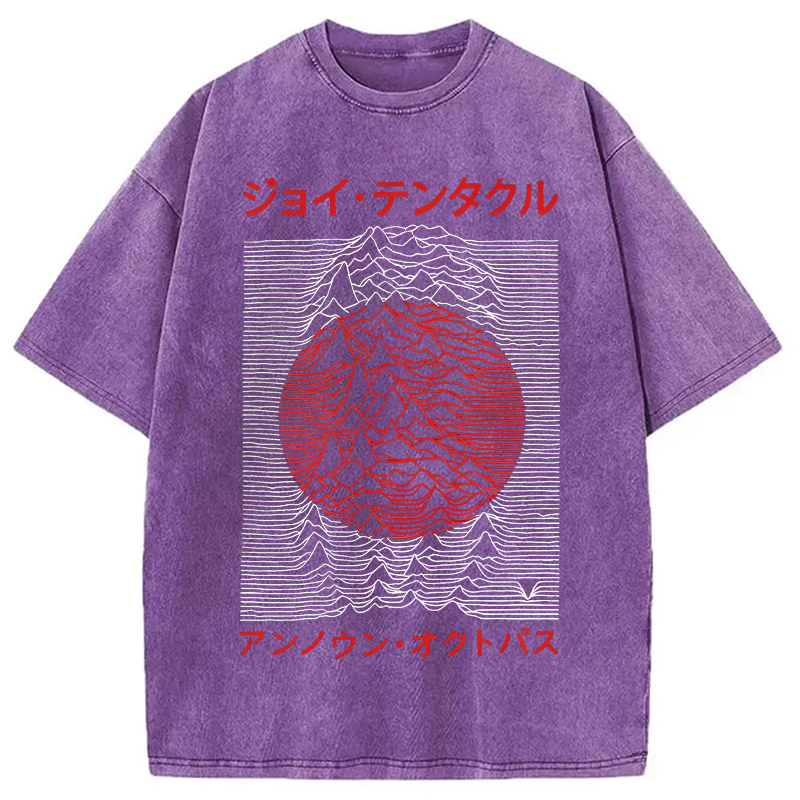 Modecanvas Retro Music Washed T-Shirt