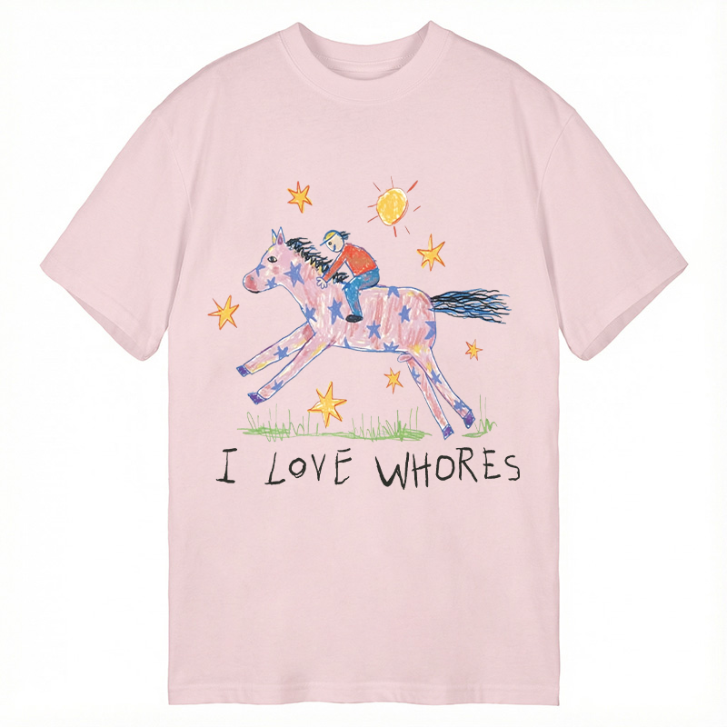 Modecanvas I Love Whores Meme DTG Printing Classic T-Shirt-modecanvas