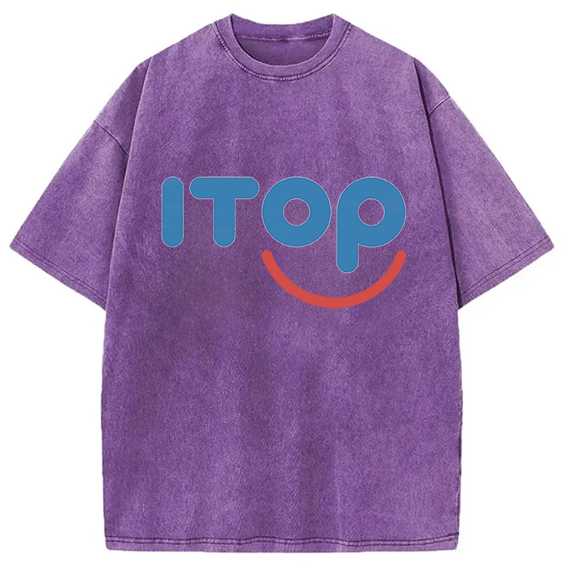 Modecanvas ITOP Parody Lesbian DTG Printing Washed T-Shirt