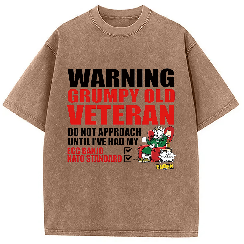 Modecanvas Do Not Approach DTG Printing Washed T-Shirt