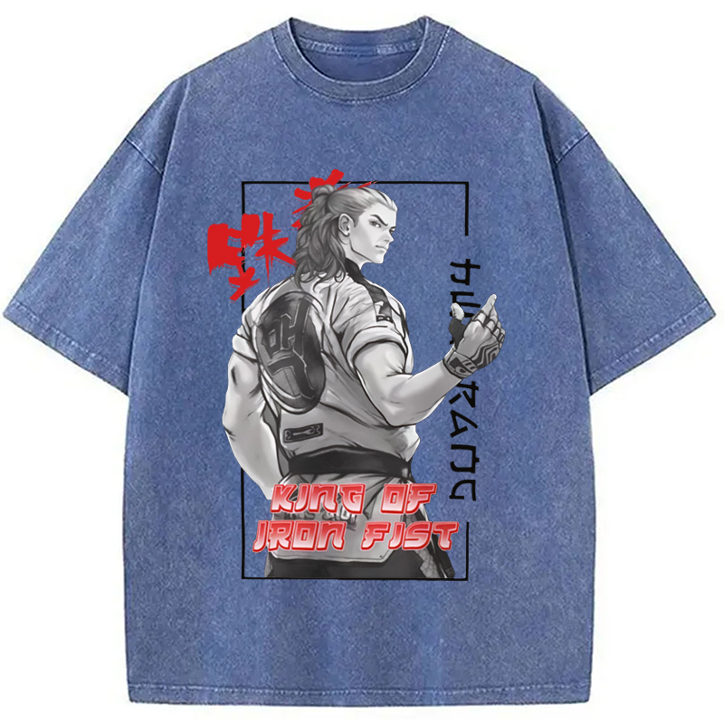 Modecanvas TEKKEN Hwoarang Anime Washed T-Shirt