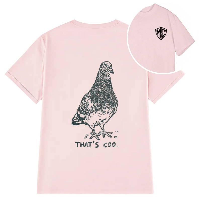 Modecanvas That's Coo Pigeon DTG Printing Back Classic T-Shirt