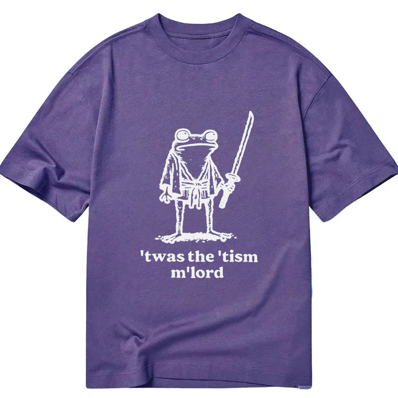 Modecanvas Focused Samurai Frog DTG Printing Classic T-Shirt-modecanvas