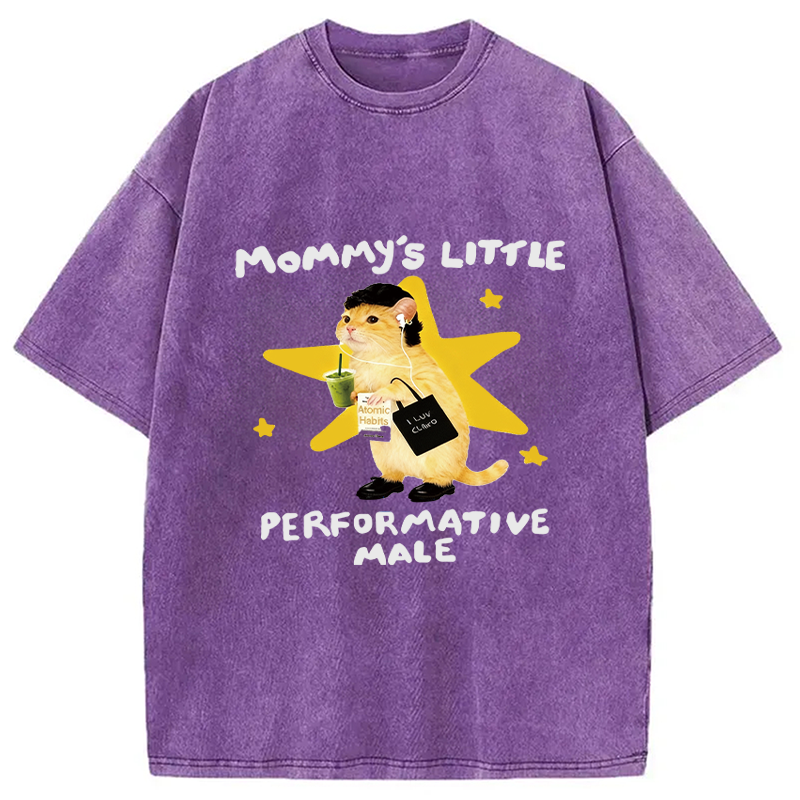Modecanvas Performative Male Washed T-Shirt
