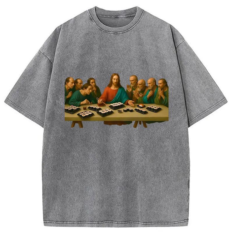 Modecanvas The Last Sush Washed T-Shirt