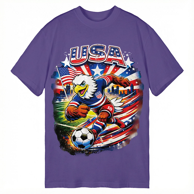 Modecanvas American Eagle Soccer DTG Printing Classic T-Shirt-modecanvas