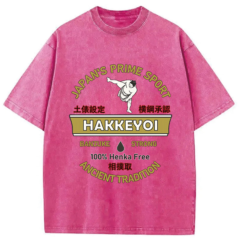 Modecanvas Sumo Japanese Vintage Washed T-Shirt