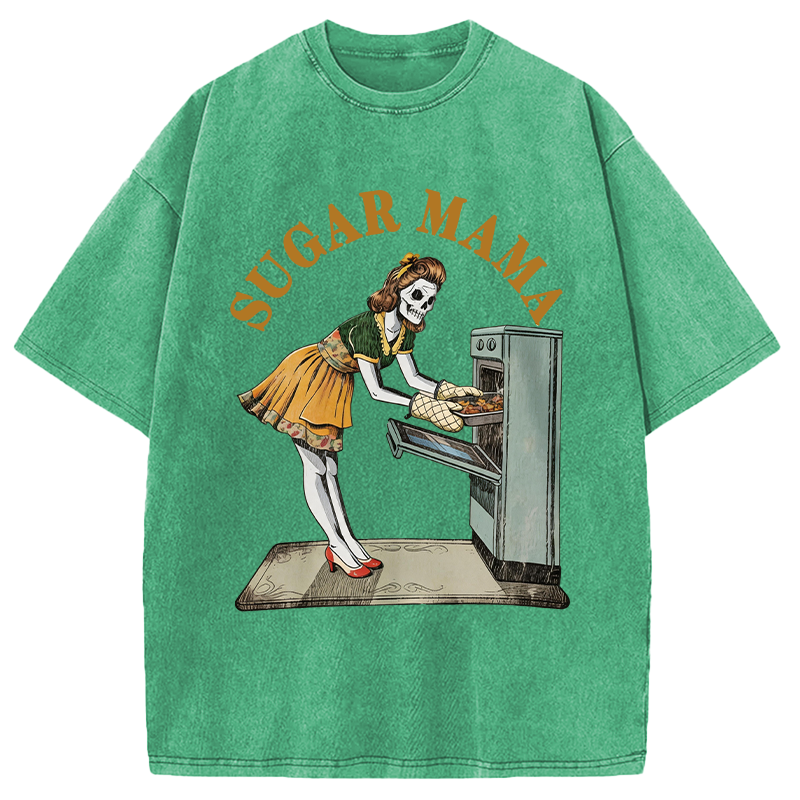 Modecanvas Sugar Mama DTG Printing Washed T-Shirt