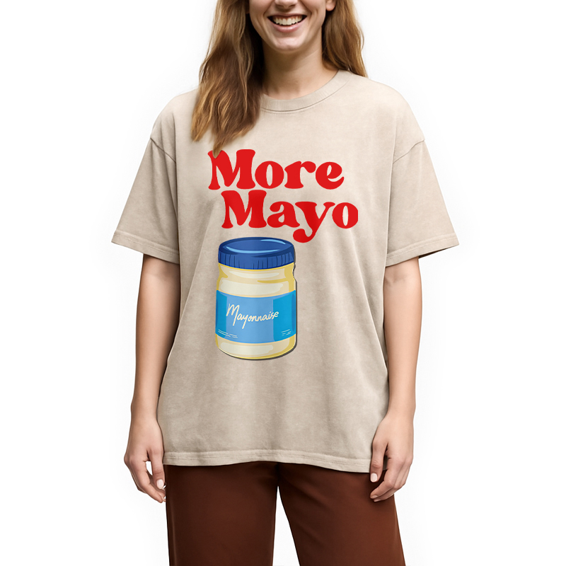 Modecanvas More Mayo Washed T-Shirt