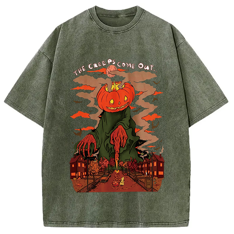 Modecanvas The Cree Ps Cime Out DTG Printing Washed T-Shirt