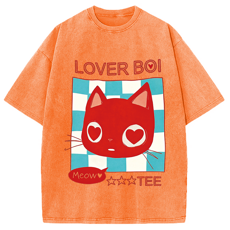 Modecanvas Lover Boi Washed T-Shirt