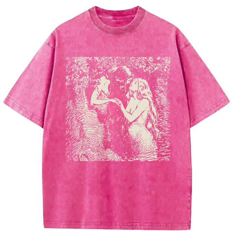Modecanvas The Nymph and the Dryad DTG Printing Washed T-Shirt
