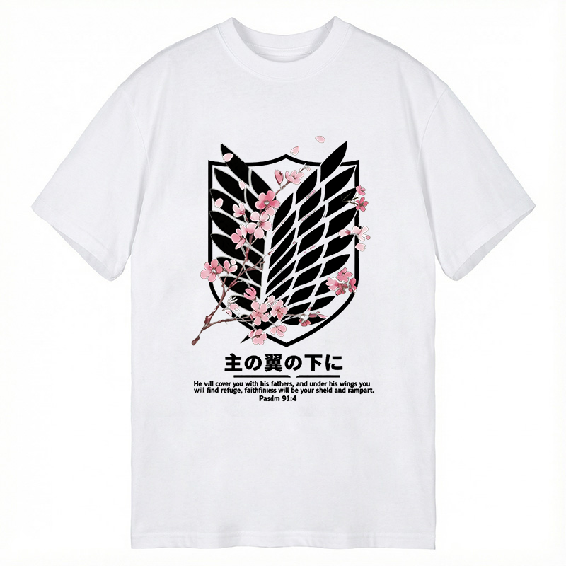 Modecanvas Under His Wings DTG Printing Classic T-Shirt-modecanvas