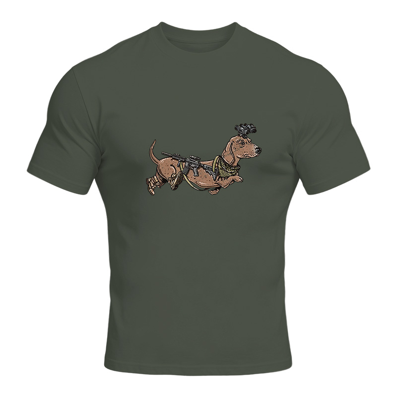 Modecanvas Dachshund Sniper DTG Printing Classic T-Shirt