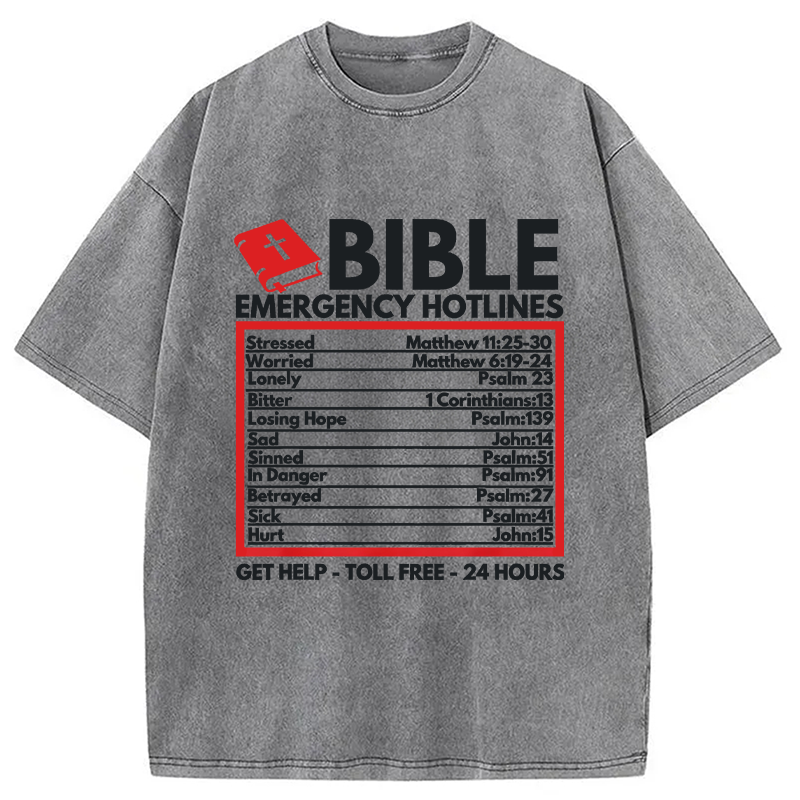 Modecanvas Funny Christian Jesus DTG Printing Washed T-Shirt