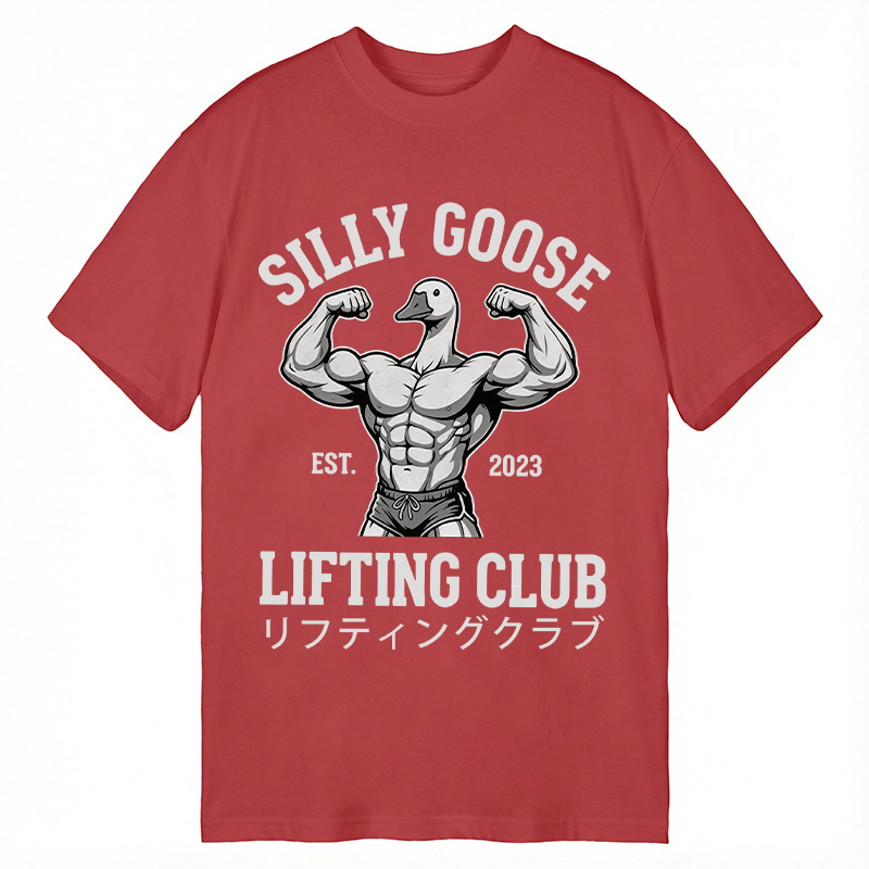 Modecanvas Silly Goose Lifting DTG Printing Classic T-Shirt-modecanvas
