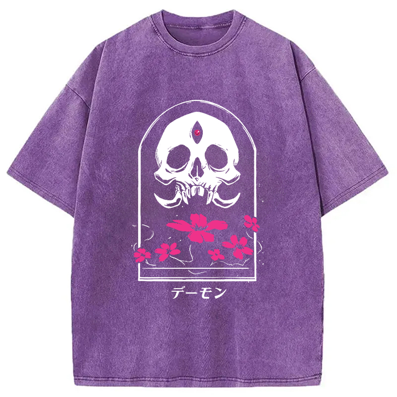 Modecanvas Japanese Demon Washed T-Shirt