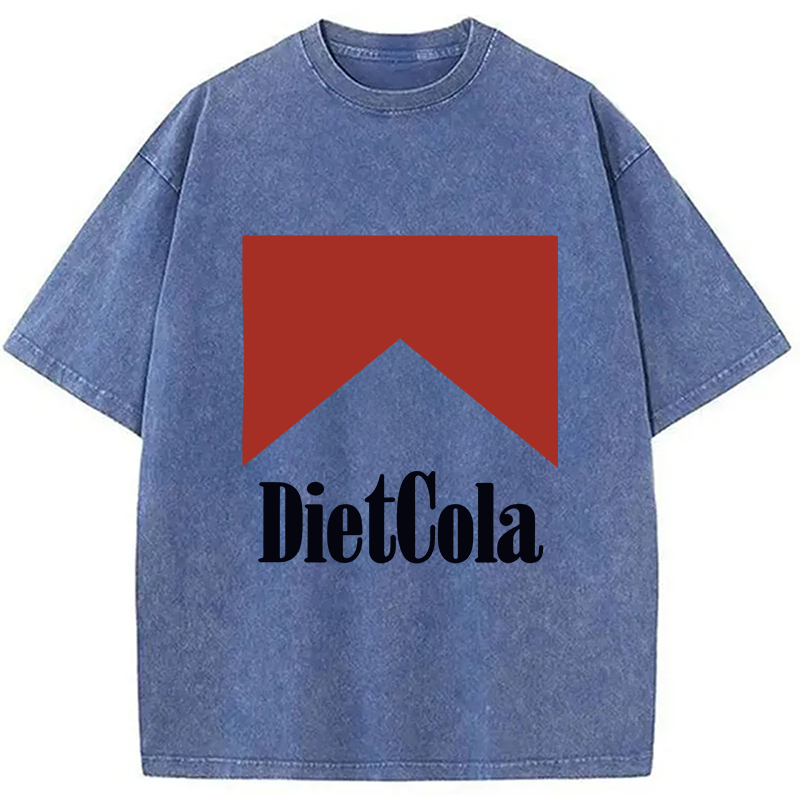 Modecanvas Diet Cola Marlboro Washed T-Shirt