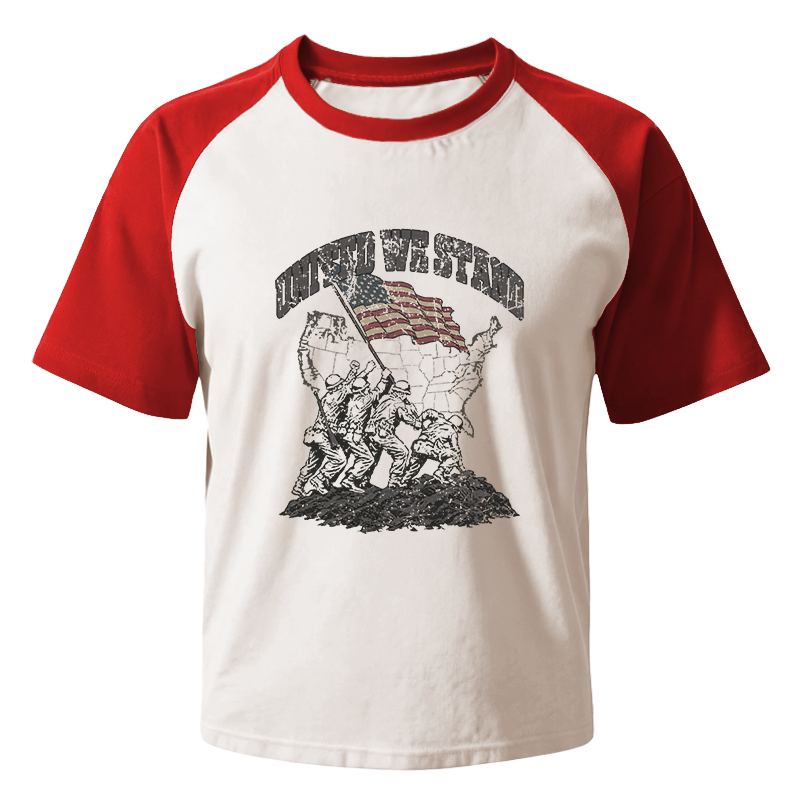 Modecanvas United We Stand Raglan T-Shirt