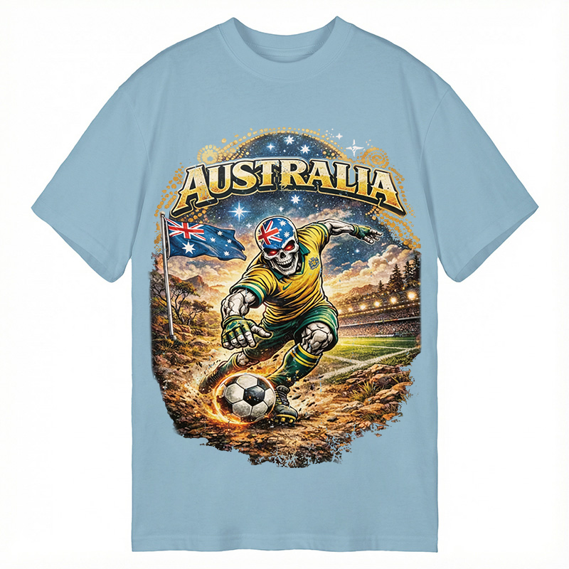 Modecanvas Australia Soccer DTG Printing Classic T-Shirt-modecanvas