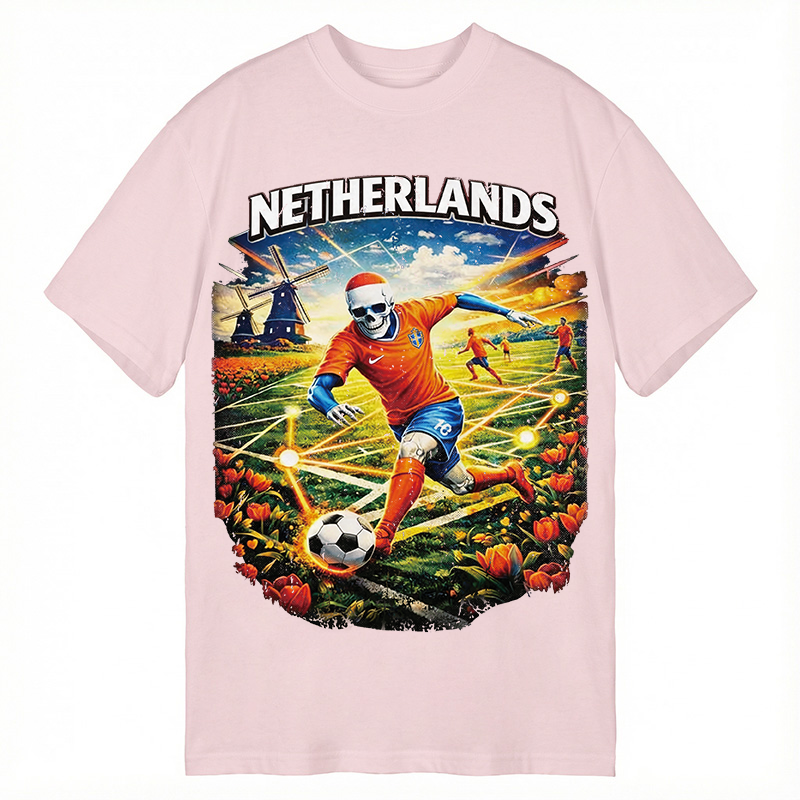 Modecanvas Holland Football DTG Printing Classic T-Shirt-modecanvas