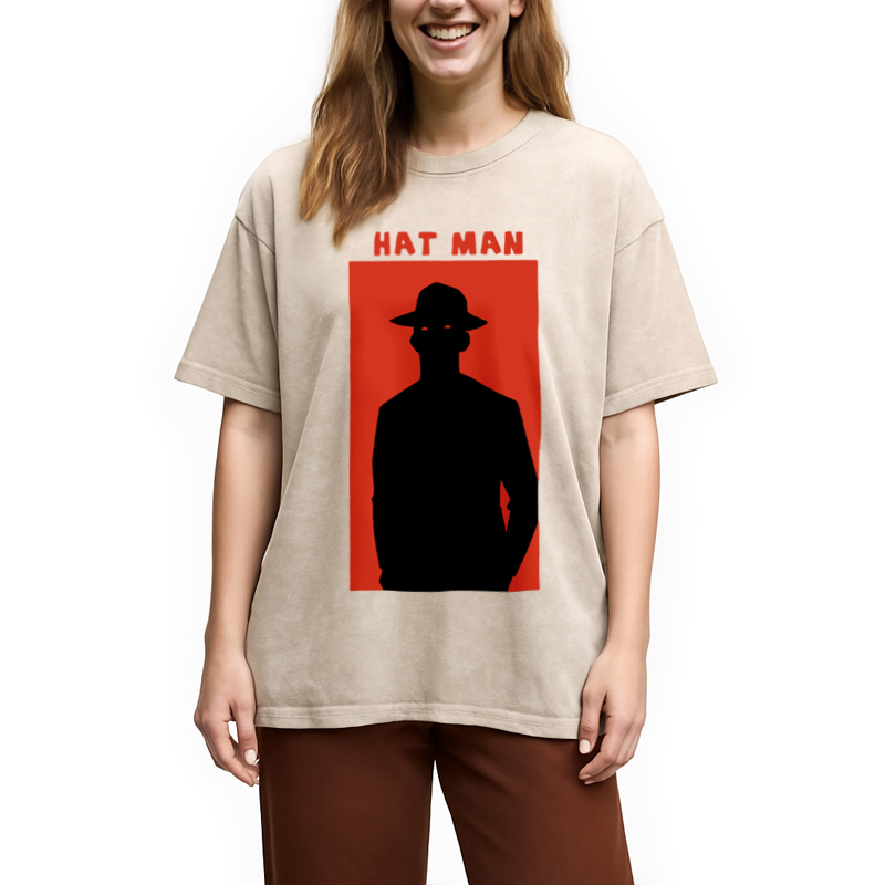 Modecanvas Hat Man Washed T-Shirt