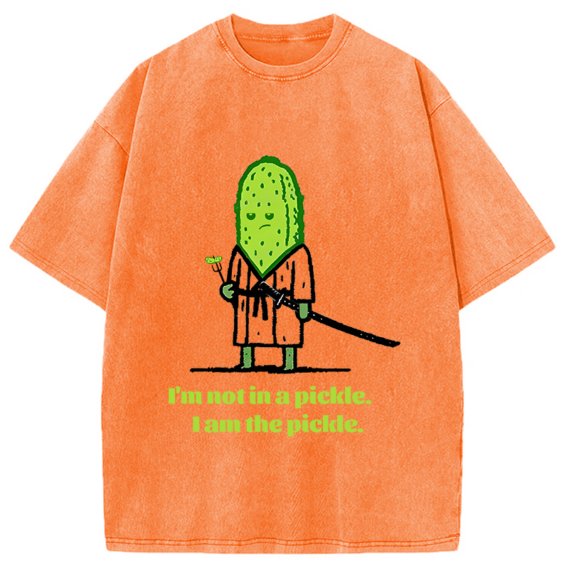Modecanvas Cucumber Samurai Washed T-Shirt