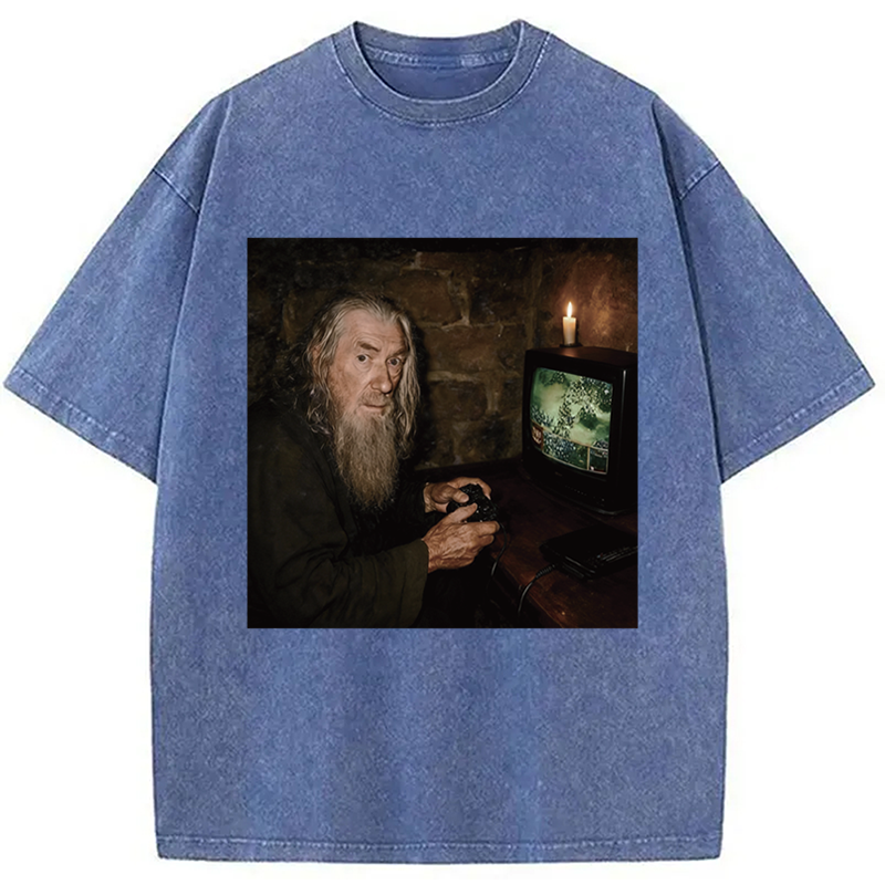 Modecanvas Gamer Wizard Washed T-Shirt