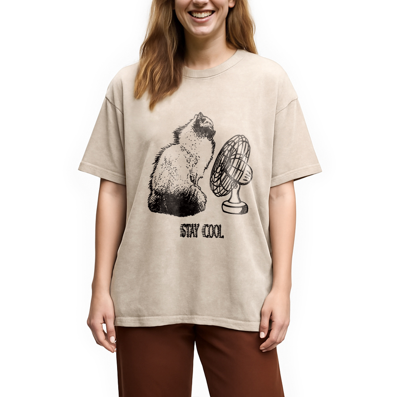Modecanvas Stay Cool DTG Printing Washed T-Shirt