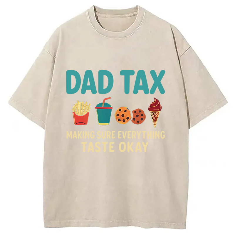 Modecanvas Food Tax DTG Printing Washed T-Shirt